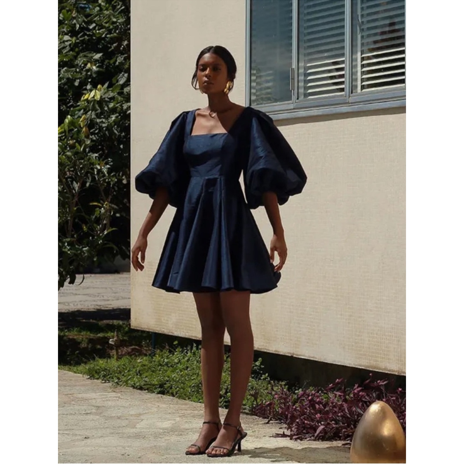 No Pise La Grama Diana Dress Blue Sz 10 Nwt — image 3 of 8